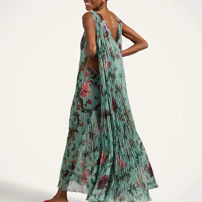 La Doublej Twirling Long Dress In Green