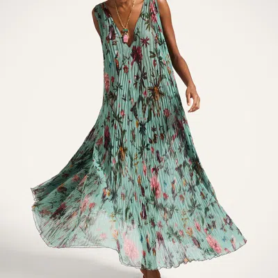La Doublej Twirling Long Dress In Green