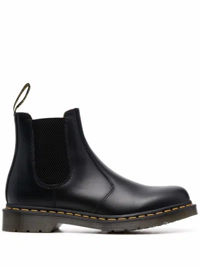 Dr. Martens Smooth Leather 2976 Vintage Made In England Chelsea Boots In Black