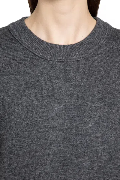 Studio Nicholson Grey Double Wool And Cashmere Moray Sweater In Gray