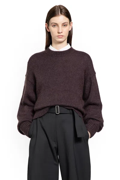 Studio Nicholson Wynn Crew-neck Knitwear In Brown