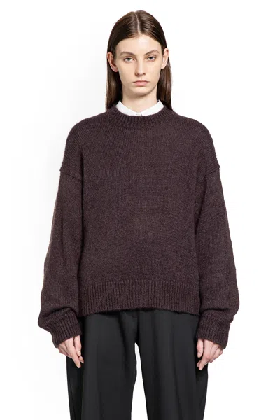 Studio Nicholson Wynn Crew-neck Knitwear In Brown