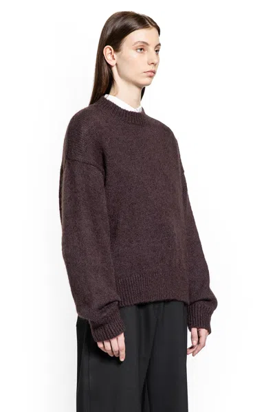 Studio Nicholson Wynn Crew-neck Knitwear In Brown