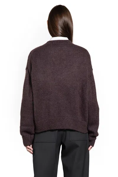 Studio Nicholson Wynn Crew-neck Knitwear In Brown
