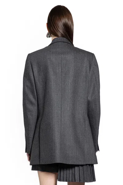 Coperni Single-breasted Long Sleeve Suit Jacket In Gray