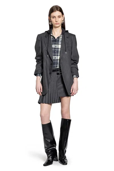 Coperni Single-breasted Long Sleeve Suit Jacket In Gray