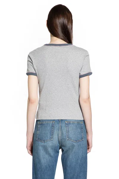 Chloé Baby Fit T-shirt With Logo In Cotton Jersey In Gray