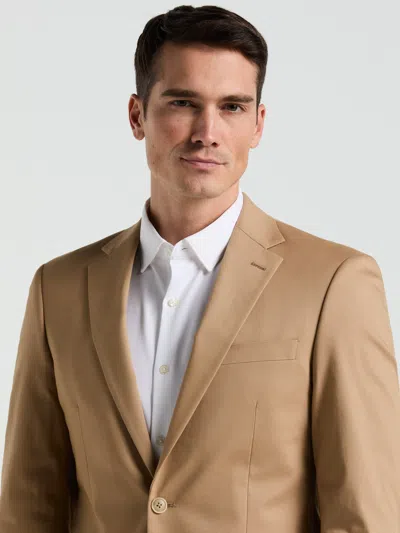 Perry Ellis Men's Slim Fit Cotton Blend Suit Jacket In Brown