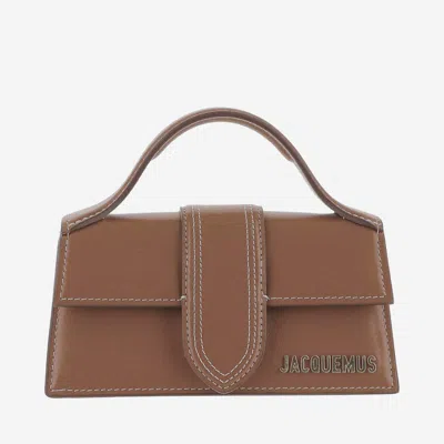 Jacquemus Women Light Brown Bambino Crossbody Bag, Onesize Luxury Crossbody Bags For Women Darveys In Brown