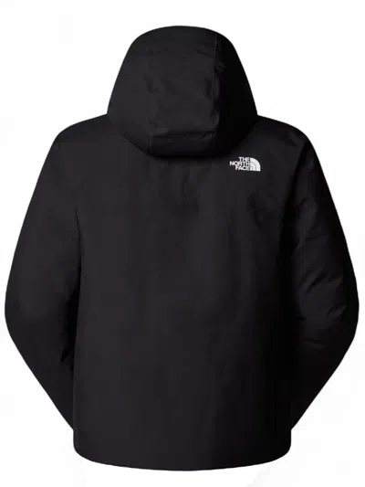 The North Face Mountain Range Hooded Jacket In Black