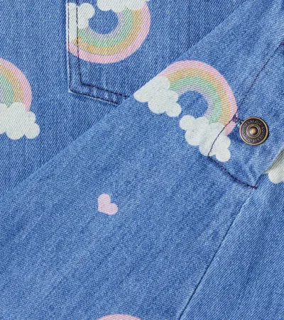 Konges Sløjd Magot Printed Denim Dress In Blue