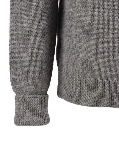 Kangra Cashmere Textured Knit Shawl-collared Jacket With Functional Pockets In Gray