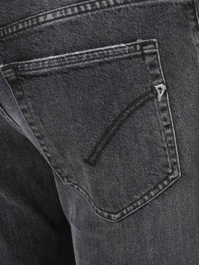 Dondup Tailored Straight Leg Pants With Mid-rise Waist And Front Pleats In Animal Print