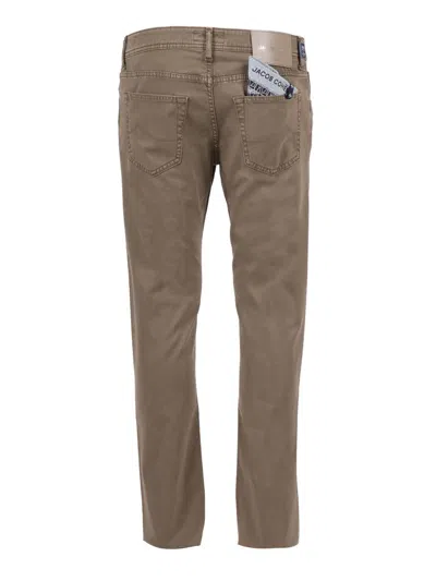 Jacob Cohen 5 Pockets Slim Fit Pants In Brown