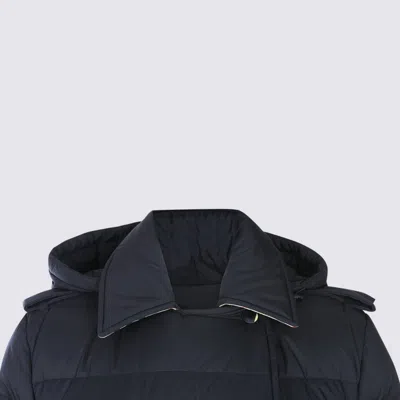 Burberry Quilted Hooded Double-breasted Belted Jacket In Black
