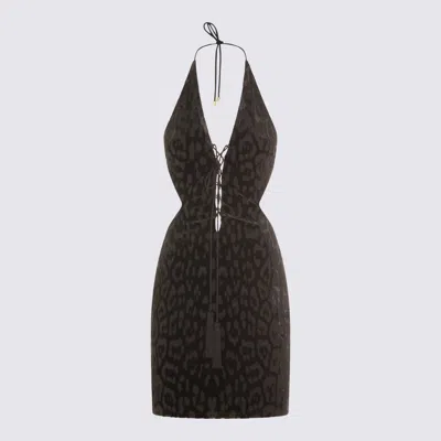 Roberto Cavalli Black Viscose Dress In Black