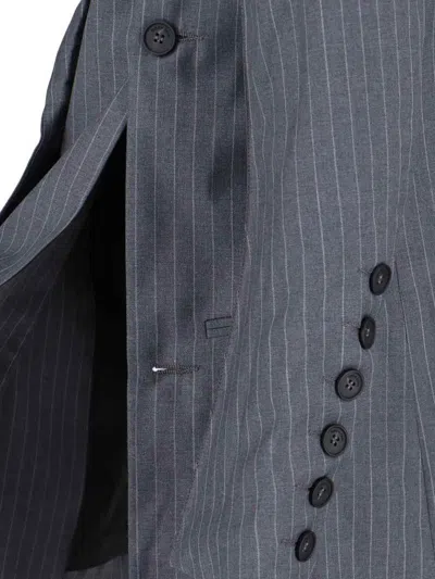 Eudon Choi Structured Grey Jacket With Modern Silhouette In Gray