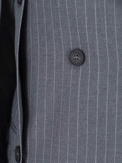 Eudon Choi Structured Grey Jacket With Modern Silhouette In Gray