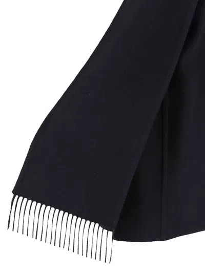 Balenciaga Casual Jacket With Scarf And Pockets In Black