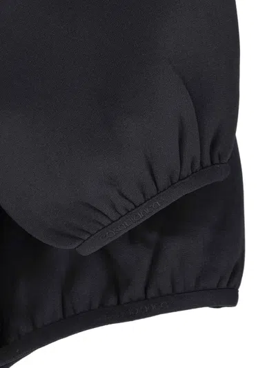 Casablanca Mens Oversized Panel Logo Jersey Hoodie Black In Black