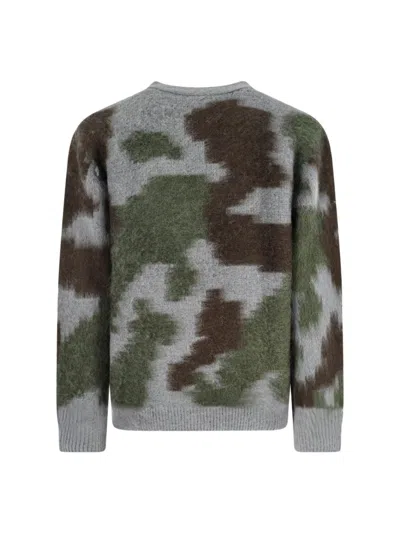 Gramicci Camouflage-pattern V-neck Cardigan In Green