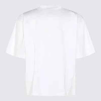 Marni Graphic Print Crew Neck Short Sleeve Top In White