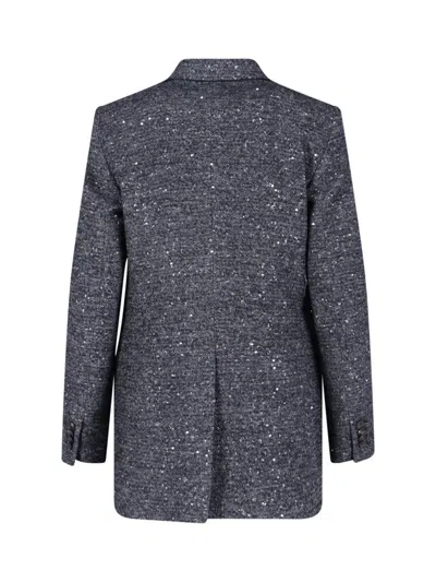 Tagliatore Tailored Grey Jacket With Sleek Silhouette In Gray