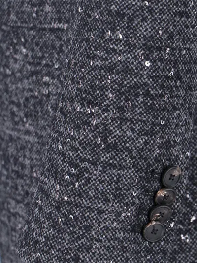 Tagliatore Tailored Grey Jacket With Sleek Silhouette In Gray