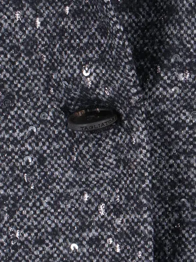 Tagliatore Tailored Grey Jacket With Sleek Silhouette In Gray
