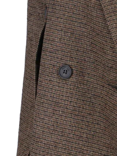 Eudon Choi Structured Tailored Brown Jacket With Classic Silhouette In Brown