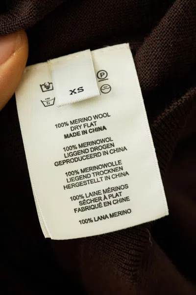 Dries Van Noten Brown Fine Merino Wool Loose-fit Sweater In Brown