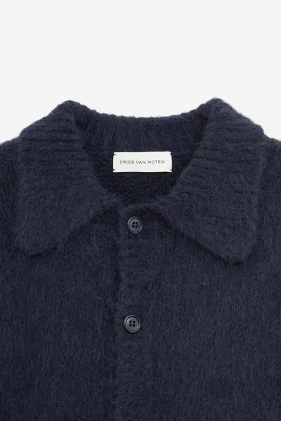 Dries Van Noten Cardigan In Blue