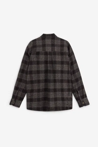 Our Legacy Mens Above Oakland Low Twist Check Shirt In Black