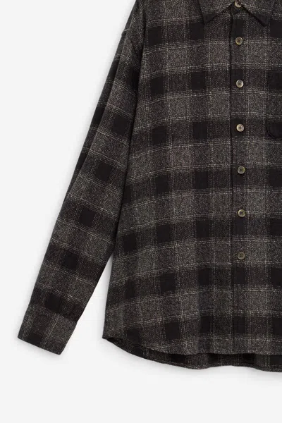 Our Legacy Mens Above Oakland Low Twist Check Shirt In Black