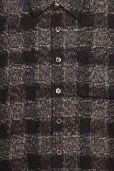Our Legacy Mens Above Oakland Low Twist Check Shirt In Black