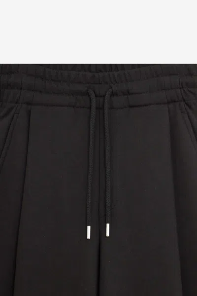 Dries Van Noten Pleated Drawstring Track Pants In Black
