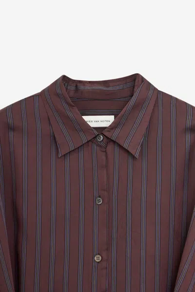 Dries Van Noten Topwear In Burgundy