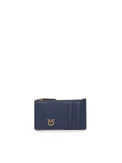 Pinko Zippered Card Holder In Blue