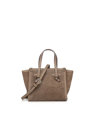 Gianni Chiarini Miss Marcella 32 Suede Bag In Brown