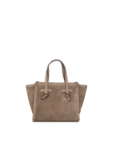 Gianni Chiarini Miss Marcella 32 Suede Bag In Brown