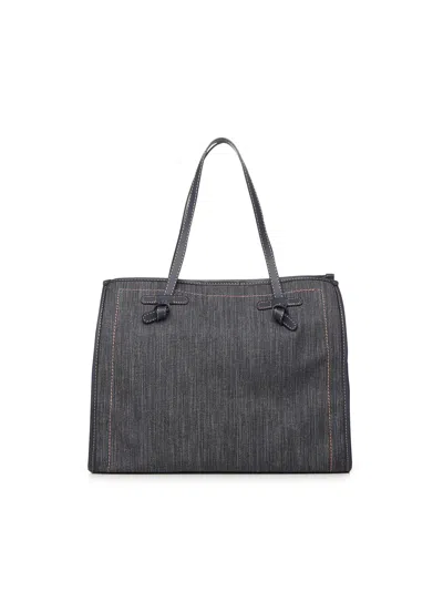 Gianni Chiarini Marcella Shopping Bag In Gray