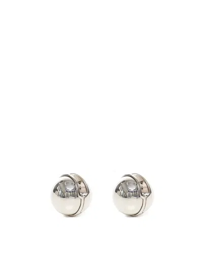 Alaïa Sphere Silver-tone Earrings In Silver