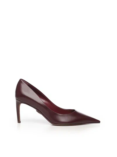Dolce & Gabbana 80mm Devotion Leather Pumps In Brown