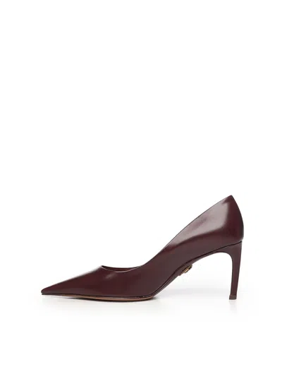 Dolce & Gabbana 80mm Devotion Leather Pumps In Brown