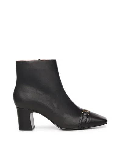 Coccinelle Nadja Leather Ankle Boots In Black