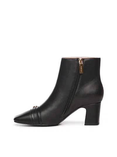 Coccinelle Nadja Leather Ankle Boots In Black
