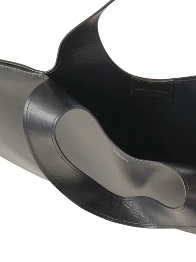 Coperni Baby Heart Leather Crossbody Bag In Black