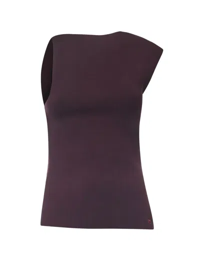 Courrèges Oblique Interlock Top In Purple
