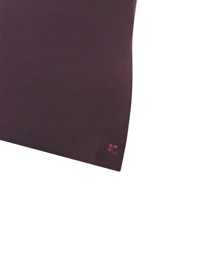 Courrèges Oblique Interlock Top In Purple