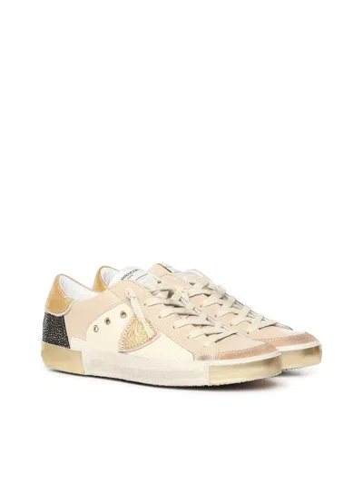 Philippe Model Prsx Low Sneakers In Brown
